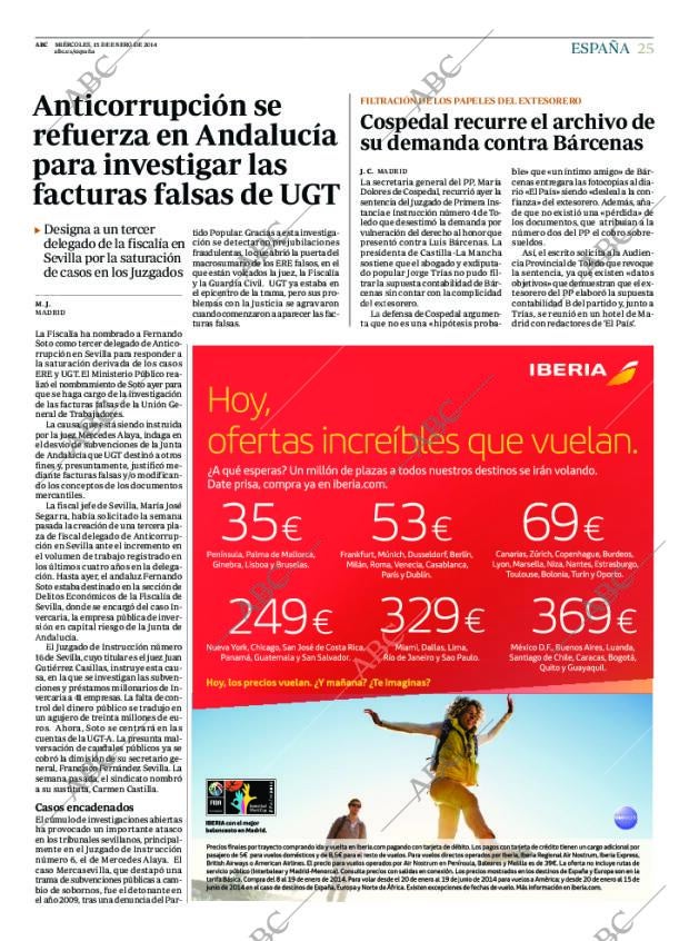 ABC MADRID 15-01-2014 página 25