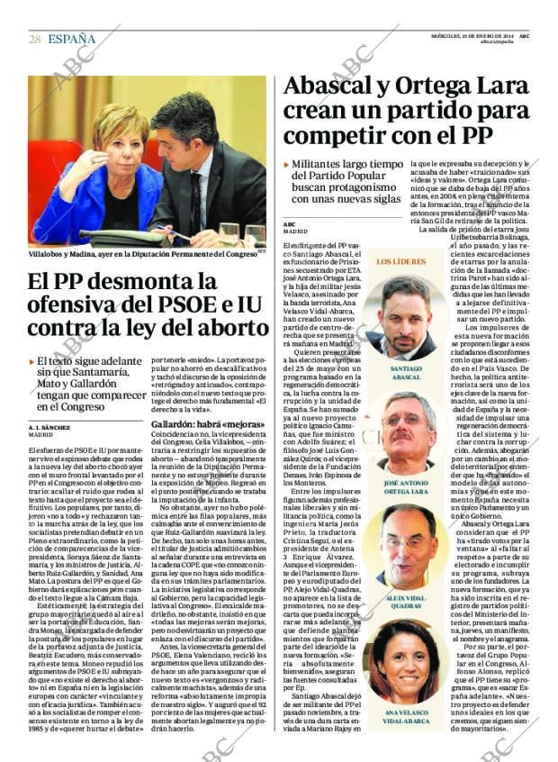 ABC MADRID 15-01-2014 página 28