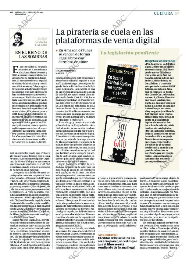 ABC MADRID 15-01-2014 página 57