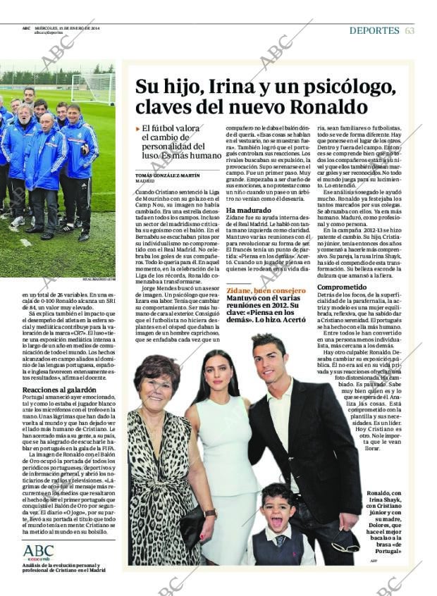 ABC MADRID 15-01-2014 página 63
