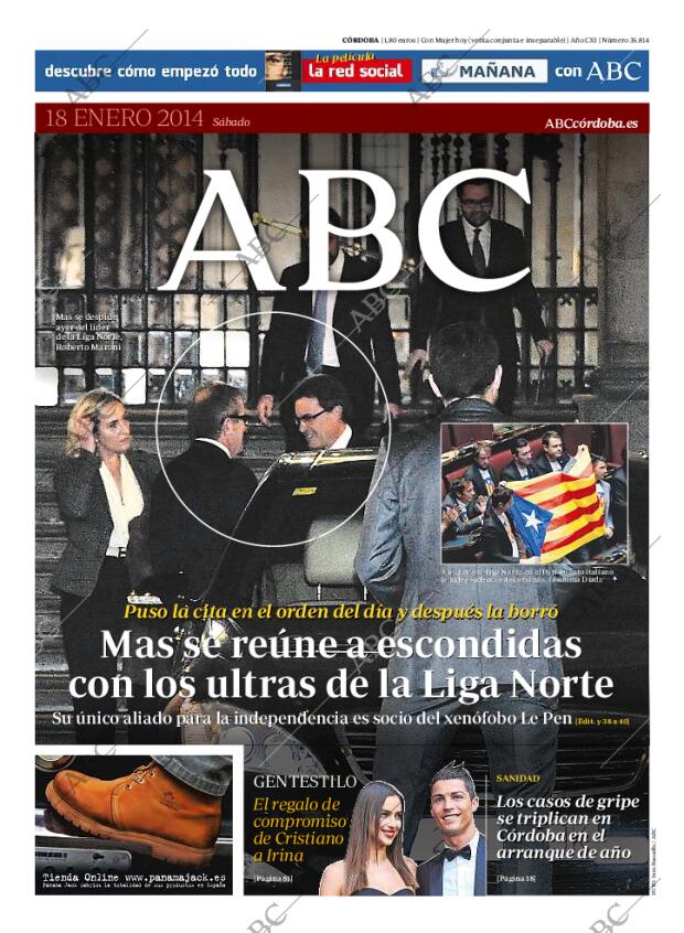 ABC CORDOBA 18-01-2014 página 1