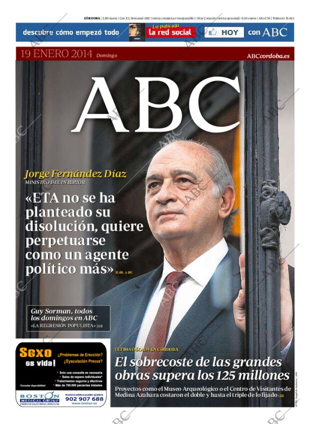 ABC CORDOBA 19-01-2014 página 1
