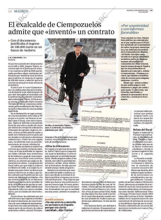 ABC MADRID 21-01-2014 página 72