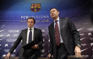 Rueda de prensa Dimision Sandro Rosell