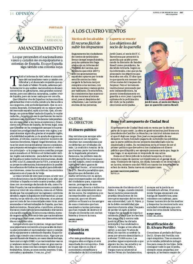 ABC MADRID 27-01-2014 página 14
