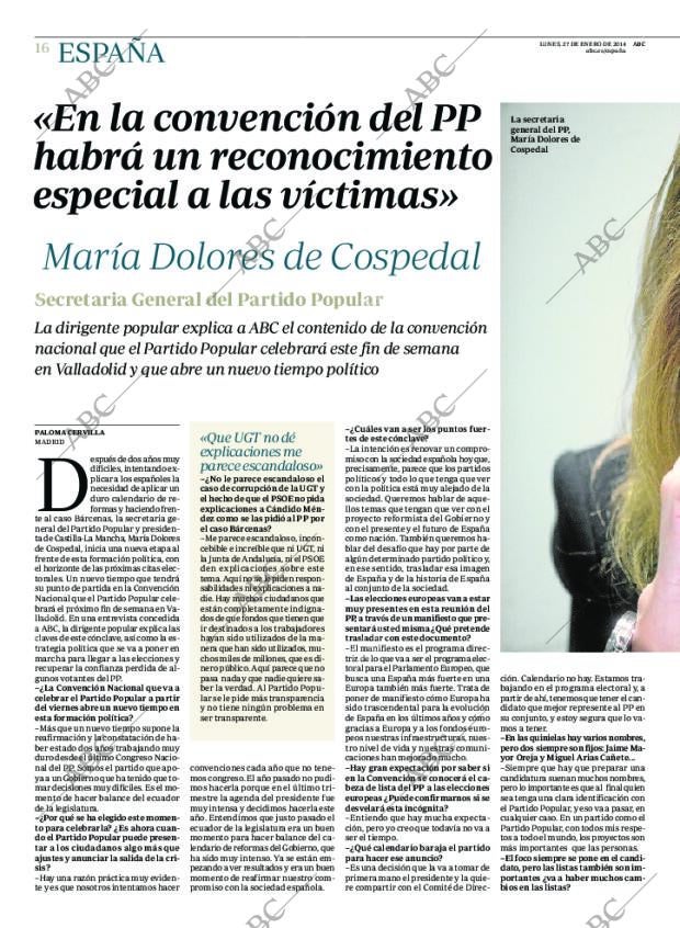 ABC MADRID 27-01-2014 página 16