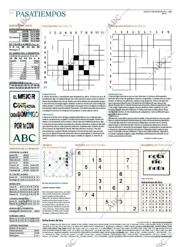 ABC MADRID 27-01-2014 página 84