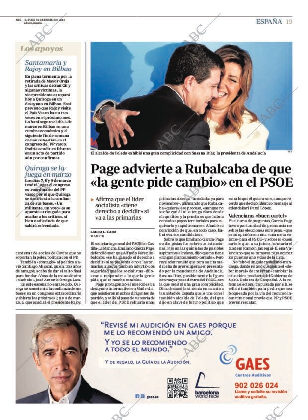ABC MADRID 30-01-2014 página 19