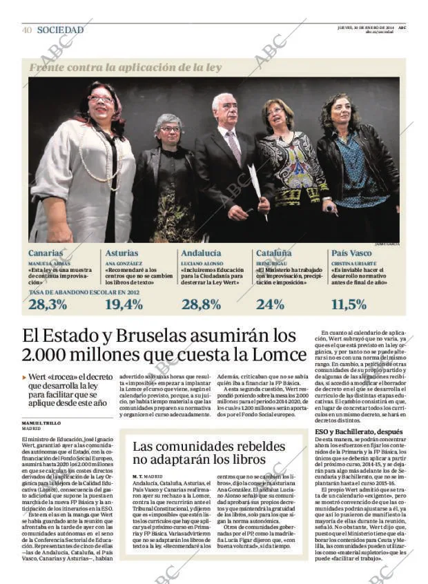 ABC MADRID 30-01-2014 página 40