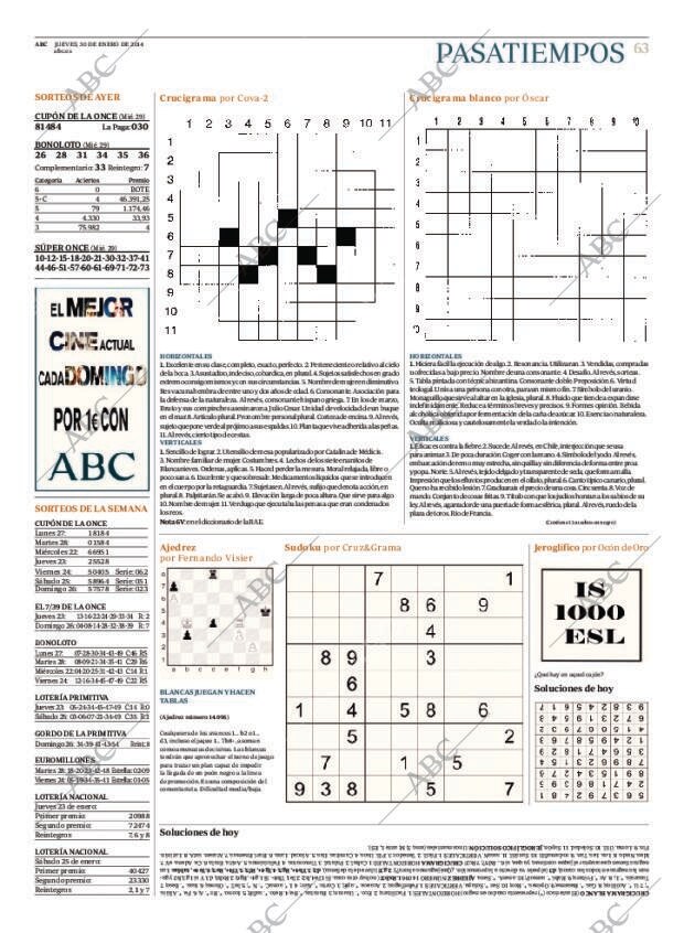 ABC MADRID 30-01-2014 página 63