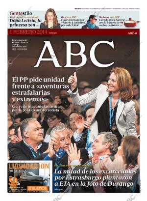 ABC MADRID 01-02-2014 página 1