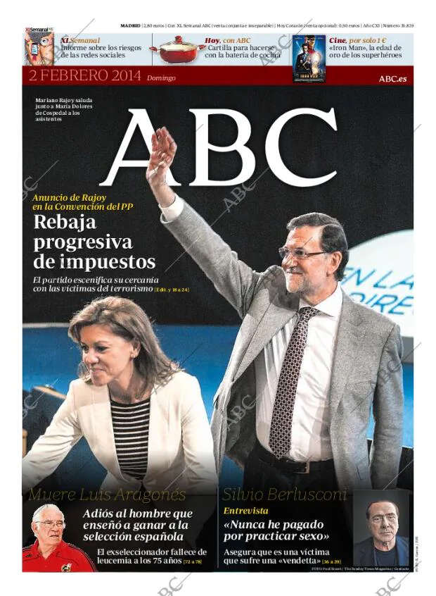 ABC MADRID 02-02-2014 página 1