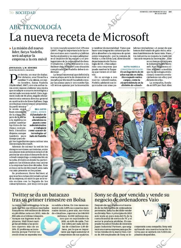 ABC MADRID 09-02-2014 página 70