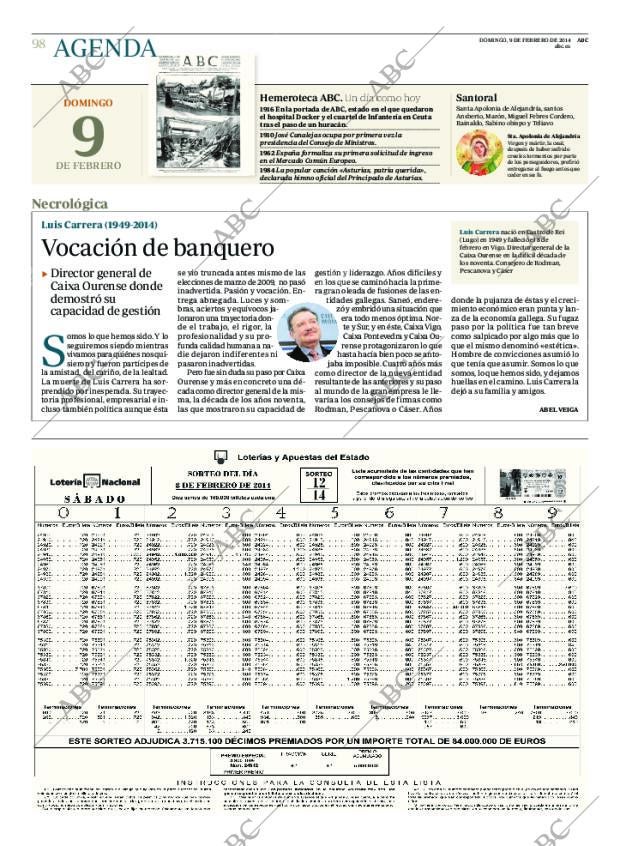 ABC MADRID 09-02-2014 página 98