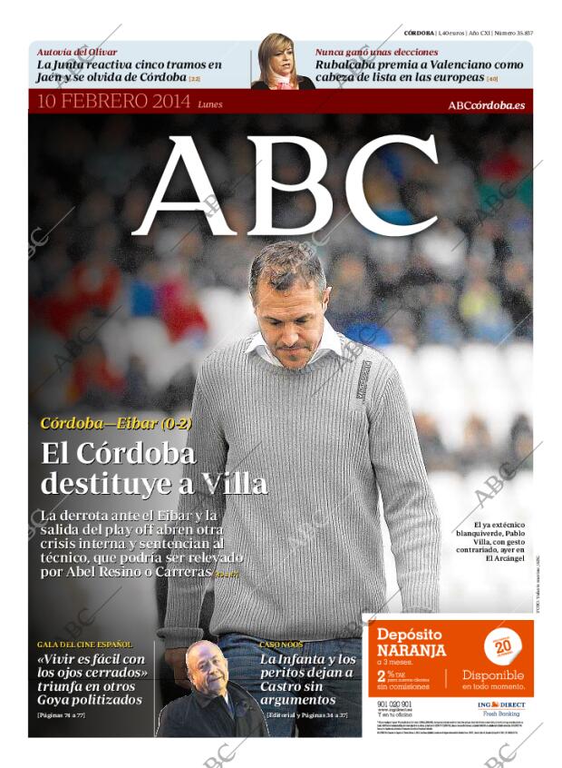 ABC CORDOBA 10-02-2014 página 1