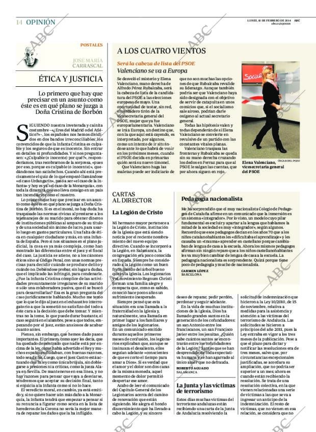 ABC MADRID 10-02-2014 página 14