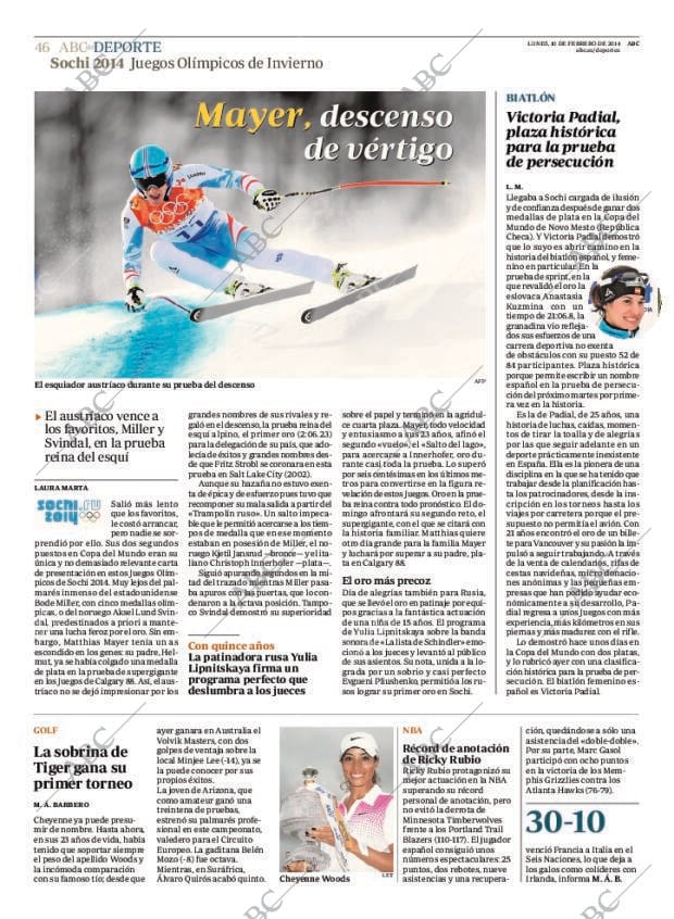 ABC MADRID 10-02-2014 página 46