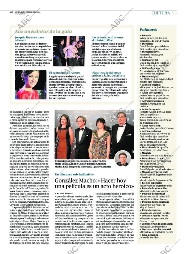 ABC MADRID 10-02-2014 página 55