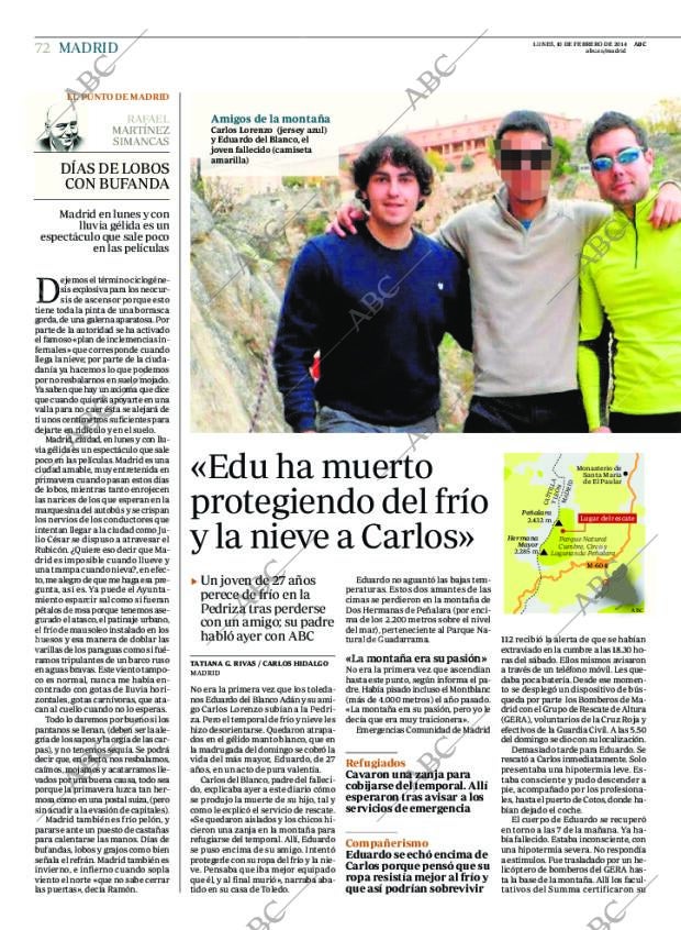 ABC MADRID 10-02-2014 página 72
