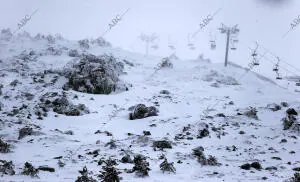 reportaje de la nieve en Distintas Zonas de la Sierra de Madrid foto Jaime...