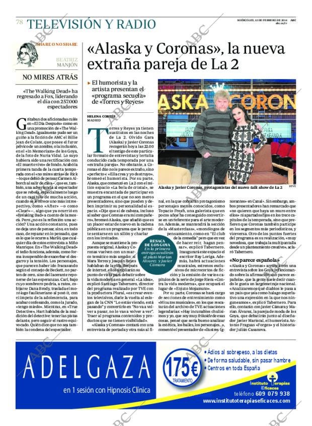 ABC MADRID 12-02-2014 página 80