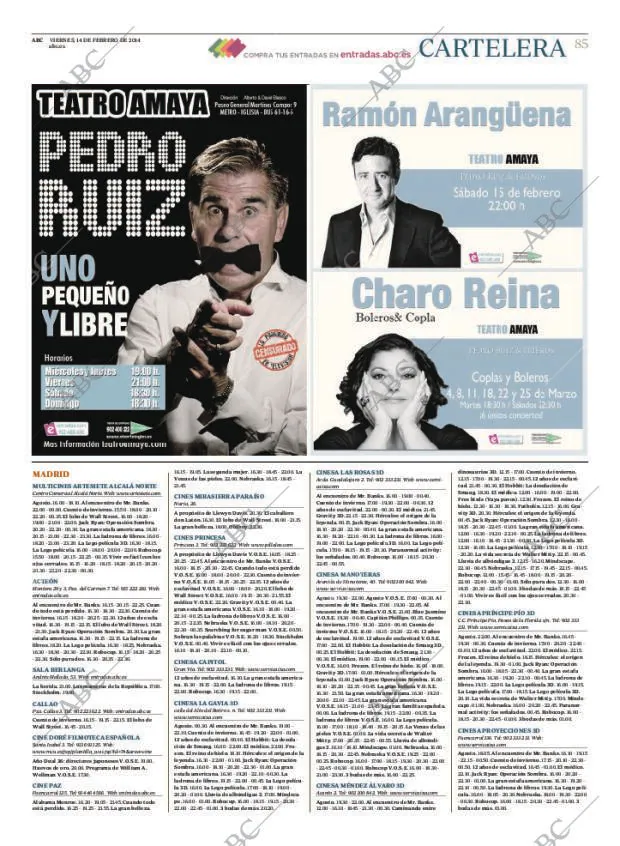 ABC MADRID 14-02-2014 página 85