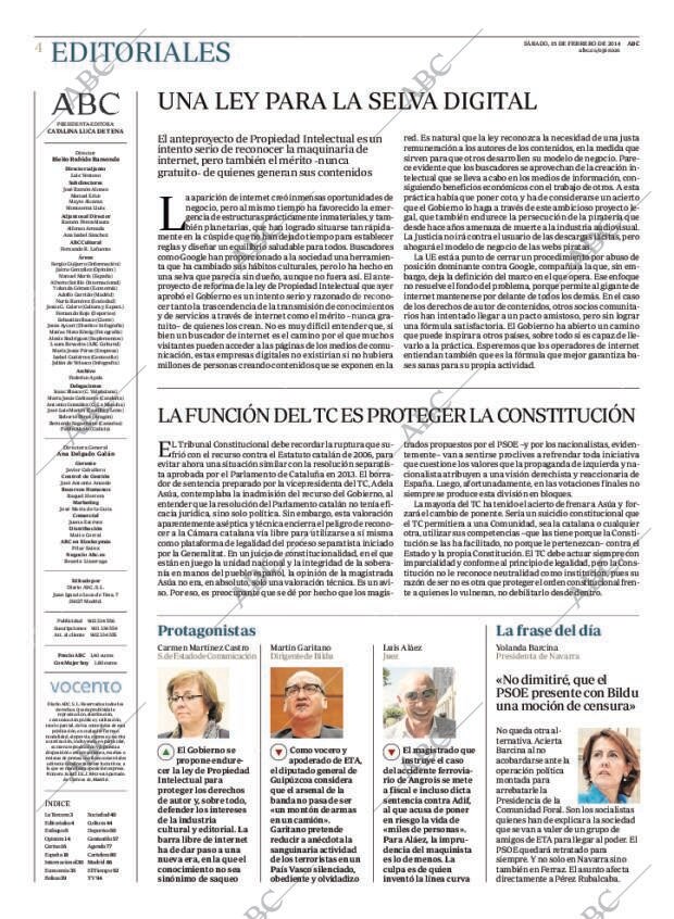 ABC MADRID 15-02-2014 página 4
