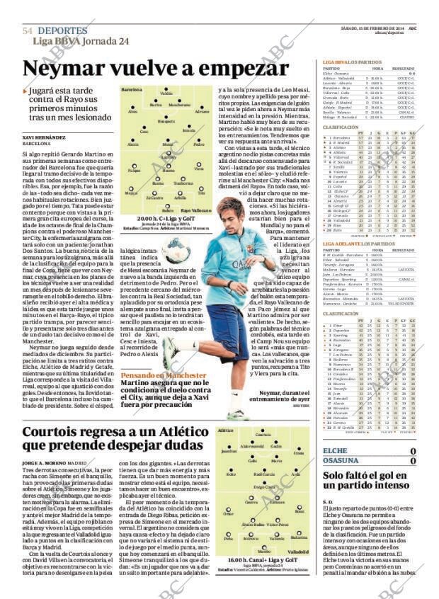 ABC MADRID 15-02-2014 página 54