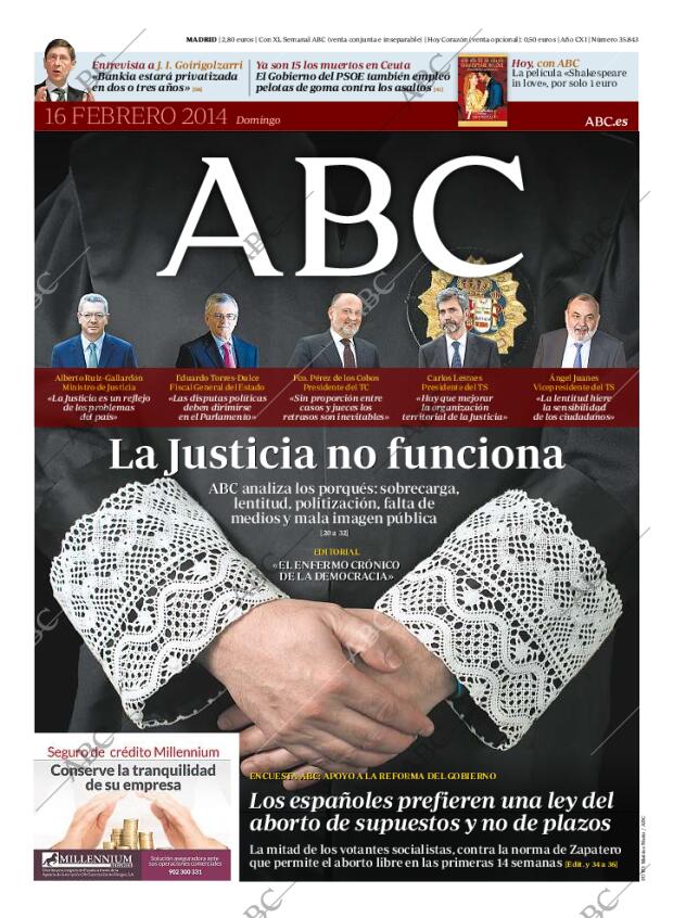 ABC MADRID 16-02-2014 página 1