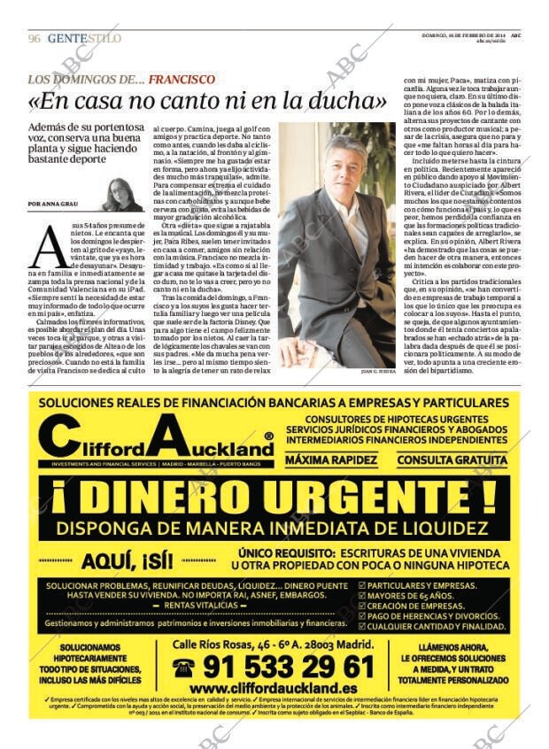 ABC MADRID 16-02-2014 página 96