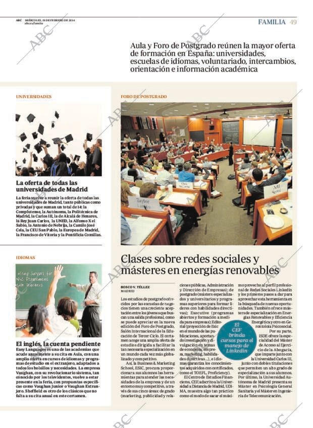 ABC MADRID 19-02-2014 página 49
