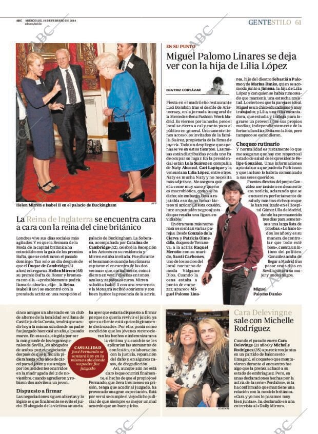 ABC MADRID 19-02-2014 página 61