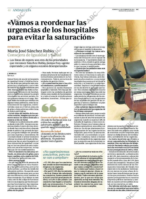 ABC SEVILLA 23-02-2014 página 40