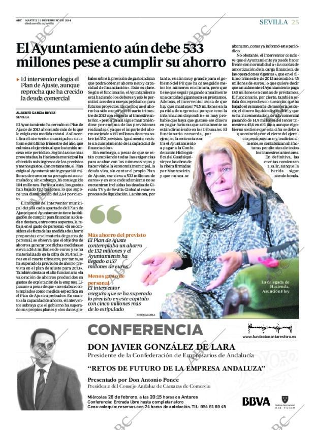 ABC SEVILLA 25-02-2014 página 25
