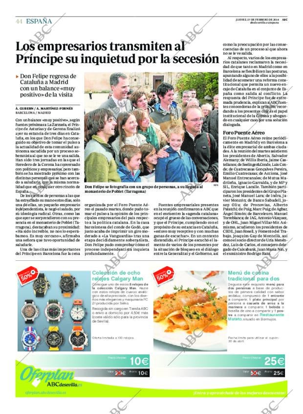 ABC SEVILLA 27-02-2014 página 44