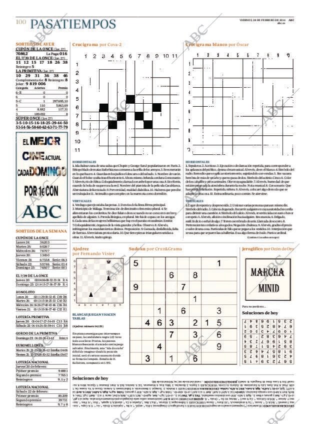 ABC MADRID 28-02-2014 página 100