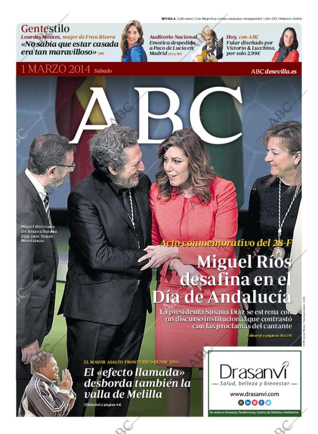 ABC SEVILLA 01-03-2014 página 1