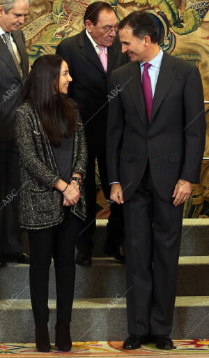 Audiencia en el Palacio de la Zarzuela de S.A.R. el Príncipe Felipe a la...