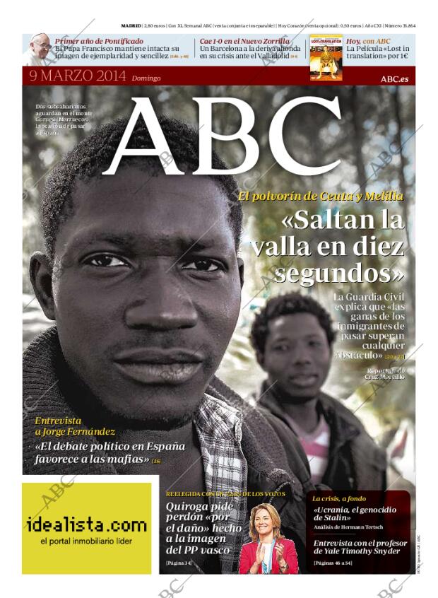 ABC MADRID 09-03-2014 página 1
