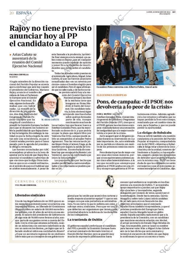 ABC MADRID 10-03-2014 página 20