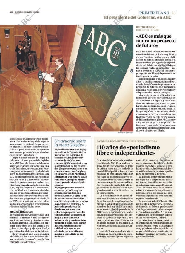 ABC MADRID 13-03-2014 página 23