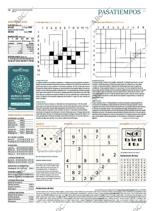 ABC MADRID 20-03-2014 página 67