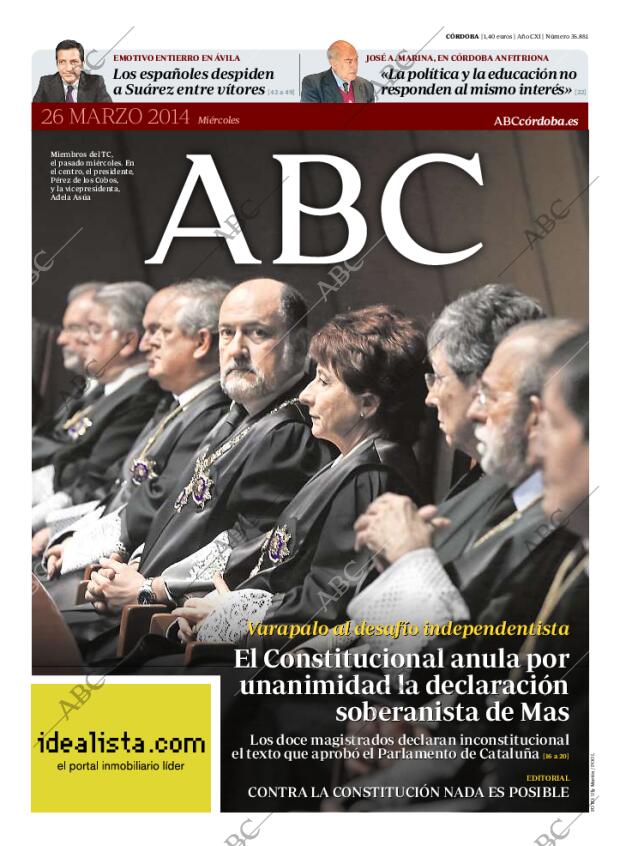 ABC CORDOBA 26-03-2014 página 1