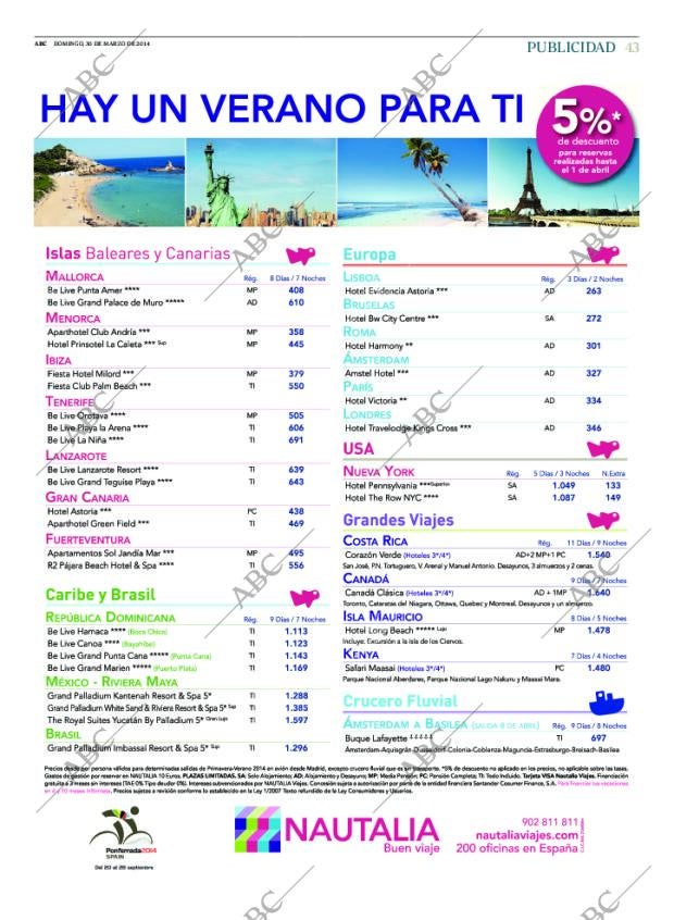 ABC MADRID 30-03-2014 página 43