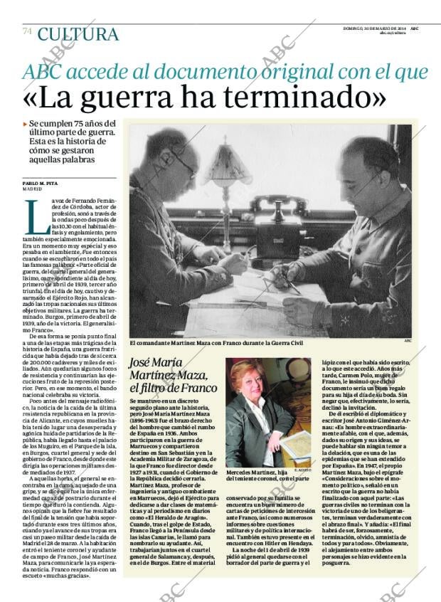 ABC MADRID 30-03-2014 página 74