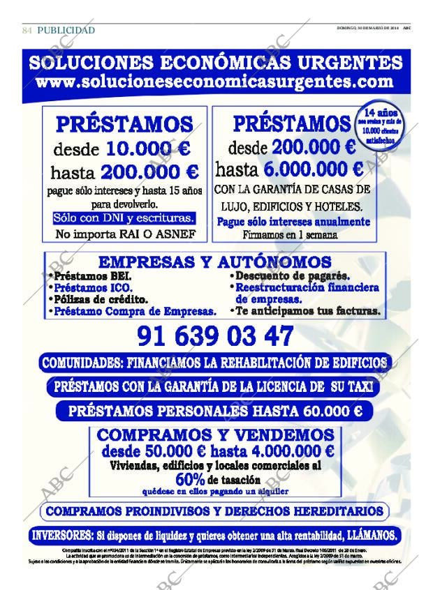 ABC MADRID 30-03-2014 página 84