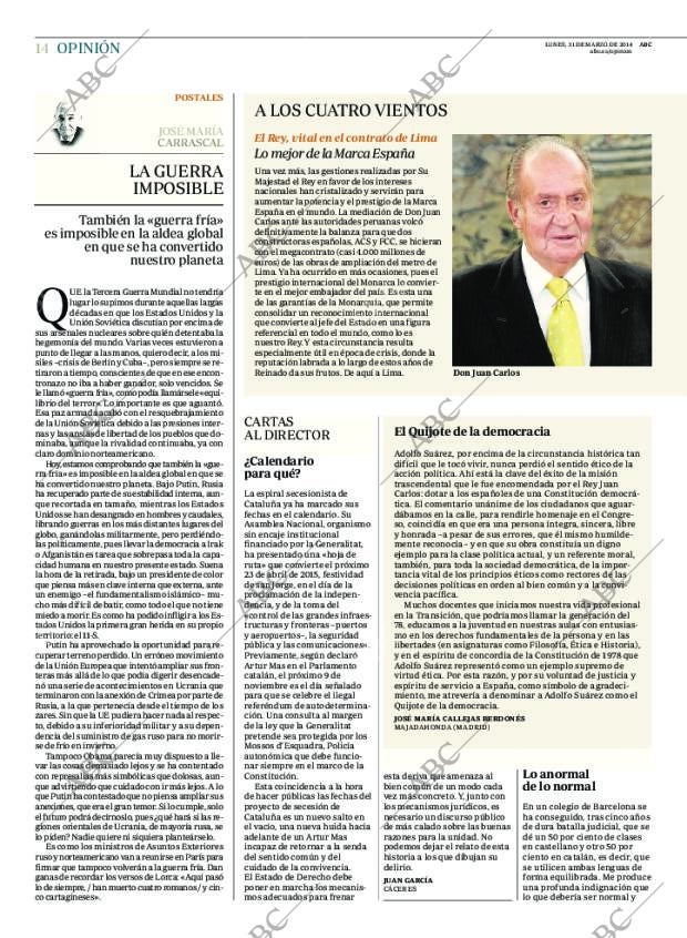 ABC MADRID 31-03-2014 página 14