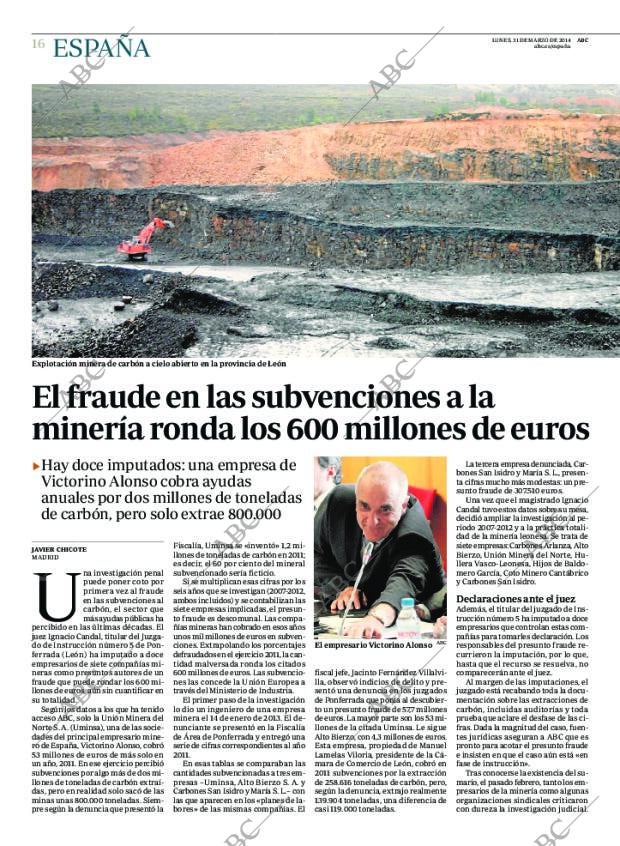 ABC MADRID 31-03-2014 página 16