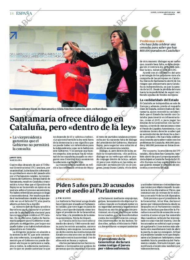 ABC MADRID 31-03-2014 página 18