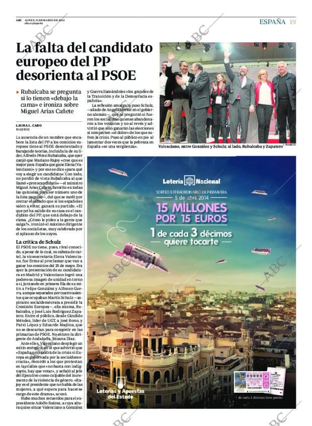ABC MADRID 31-03-2014 página 19